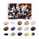 Craftdady 150pcs 15 couleurs perles de pierres précieuses mélangées naturelles G-CD0001-07-2