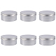BENECREAT 6 Pcs 200ml Aluminum Tin Jars CON-BC0004-26P-200ml-5