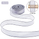 CRASPIRE Sheer Organza Ribbon Grey 40mm x 10m Chiffon Ribbon roll for DIY Crafts DIY-WH0325-44I-2