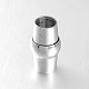 Barrel 304 Stainless Steel Magnetic Clasps STAS-N057-16P-5mm-2