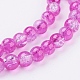 Spray Painted Crackle Glass Beads Strands CCG-Q002-6mm-09-3