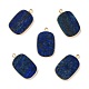 Natural Lapis Lazuli Pendants G-P460-04C-1