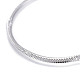 304 Stainless Steel Flat Snake Chain Necklaces NJEW-F277-02B-P-2