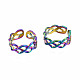 Полые широкие кольца-манжеты RJEW-N038-022-1