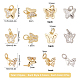 SUNNYCLUE 1 Box 12Pcs 3 Style Butterfly Enamel Charms Butterfly Rhinestone Brass Micro Pave Clear Cubic Zirconia Charms Pendant for DIY Earrings Necklace Bracelet Making Accessories KK-SC0002-83-2
