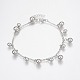 304 Stainless Steel Anklets AJEW-G016-01P-1
