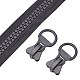 Nylon Closed-end Zipper and Resin Zipper Sliders Zipper Head DIY-BC0011-67-4