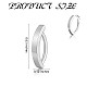 Cerchio per anello di pancia curvo in acciaio inossidabile 6 pz 6 colori 304 JX496A-01-3