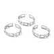 304 Stainless Steel Finger Rings RJEW-L102-14P-1