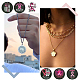 Chgcraft 6 pièces 6 style cancer du sein rose ruban de sensibilisation style 201 pendentifs en acier inoxydable STAS-CA0001-91-5