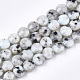 Natürliche Sesam Jaspis / Kiwi Jaspis Perlen Stränge X-G-T108-49-1