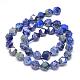 Natural Chrysocolla and Lapis Lazuli Beads Strands G-N0313-10-8mm-2