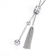 304 Stainless Steel Pendant Necklaces NJEW-F234-02M-2