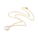 Set di gioielli con perle keshi con perle barocche naturali placcate SJEW-JS00977-3