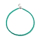 Ensembles de colliers de perles de verre craquelé pour femmes NJEW-JN04194-2