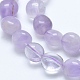 Natürliche Lavendel-Jade-Perlenstränge G-E483-59B-3