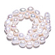Fili di perle di perle d'acqua dolce coltivate naturali PEAR-N014-10A-4