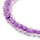 Set di braccialetti elastici con perline di semi di vetro color caramella da 7 pz 7 colori per le donne BJEW-JB09163-5