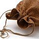 Bolsas de embalaje de arpillera de imitación de poliéster de élite pandahall mochilas de cuerdas ABAG-PH0001-33A-2
