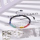 Bling Glass Braided Bead Bracelet for Women BJEW-TA00101-5