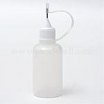 Пластиковые клей бутылки, прозрачные, 87x30 мм, емкость: 30 мл (1.01 жидких унции)