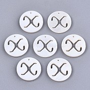 Подвески из натуральных пресноводных ракушек SHEL-S276-119X