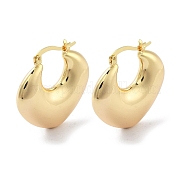 Brass Hoop Earrings EJEW-H301-02G-05