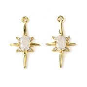 Латунные микро проложить кубического циркония подвески KK-M277-08G-04