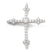 Латунные микропаве прозрачные подвески с фианитом KK-L228-01P-04