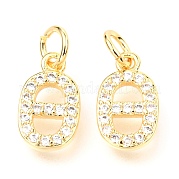 Латунные микро проложить кубического циркония подвески ZIRC-O037-12G