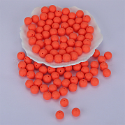 Круглые силиконовые фокусные бусины SI-JX0046A-135