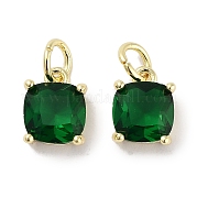 Латунные микро проложить кубического циркония подвески KK-C051-15G-03