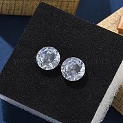 Серьги-гвоздики с бриллиантами 304 из нержавеющей стали с кристаллами кубического циркония EJEW-U067-01P
