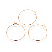 Фурнитура для сережек-колец из нержавеющей стали 304 STAS-F227-54B-G