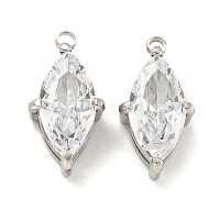 Подвески из нержавеющей стали 304 с кубическим цирконием&nbsp;STAS-L278-006P-01