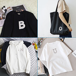 Патчи со стразами из смолы алфавита&nbsp;DIY-TAC0005-45D