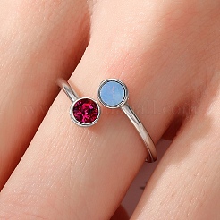 Минималистичное 925 серебряное регулируемое кольцо для женщин FE1587-2