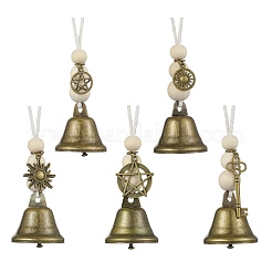 Ornamenti appesi a forma di campana di ferro&nbsp;HJEW-JM02523