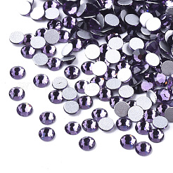 Cabochons de strass dos plat en verre&nbsp;X-RGLA-S002-12SS-06