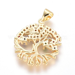 Латунные микро проложить кубического циркония подвески&nbsp;KK-I657-25G