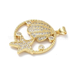 Латунные микро проложить кубического циркония подвески&nbsp;KK-P330-07D-G