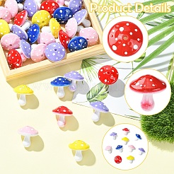 20шт 5 цвета непрозрачные акриловые бусины&nbsp;MACR-YW0004-76