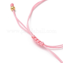 Стеклянные бусины браслеты в форме сердца&nbsp;BJEW-MZ00217-04