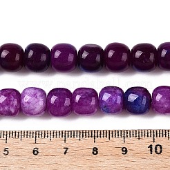 Chapelets de perles en jade blanc naturel teinté&nbsp;G-T138-D26