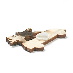 Décorations de pendentif en bois sur le thème de noël&nbsp;HJEW-P010-08