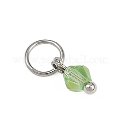 40шт 8 цвета стеклянные подвески&nbsp;PALLOY-JF04213-02