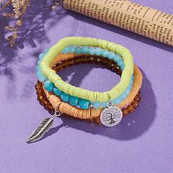 4 pz bracciali elastici&nbsp;BJEW-JB05888