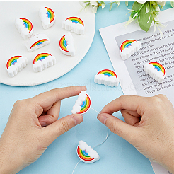 12 perlina in silicone ecologico per uso alimentare arcobaleno&nbsp;SIL-HY0001-31