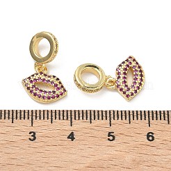 Подвески из латуни с микропаве&nbsp;KK-P345-43G