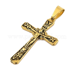 Pendentifs en acier inoxydable 304 avec placage ionique (IP)&nbsp;STAS-D112-04AG-04